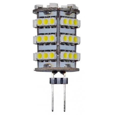 Dabmar Lighting DL-LED-G5.3-4-64K Bi-Pin Round 4W 54 LEDs 12V Lamps; White - 1.66 X 0.78 X 0.78 In.